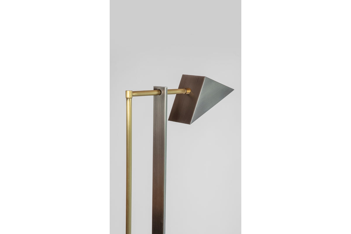 Marble and Wedge Floor Lamp
