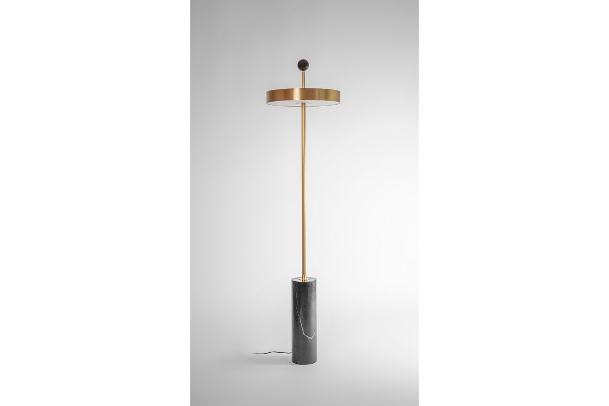 Disc and Ball Floor Lamp