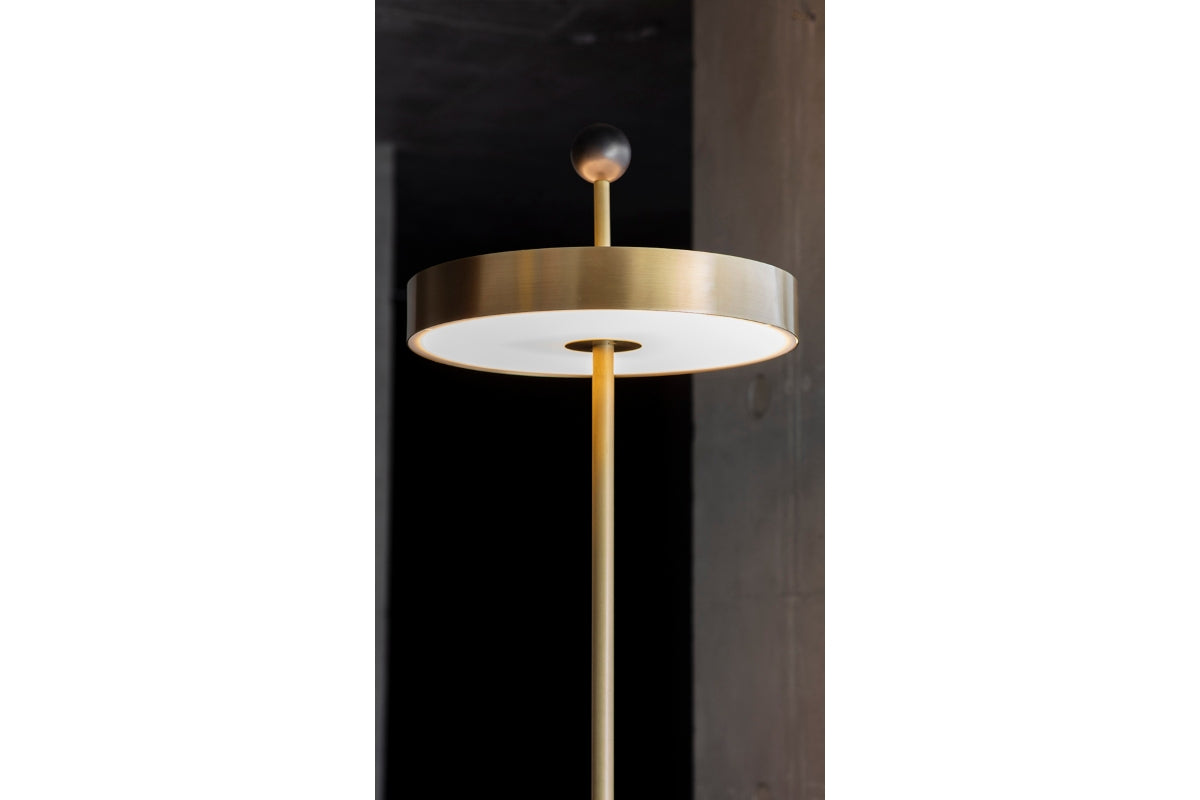 Disc and Ball Floor Lamp