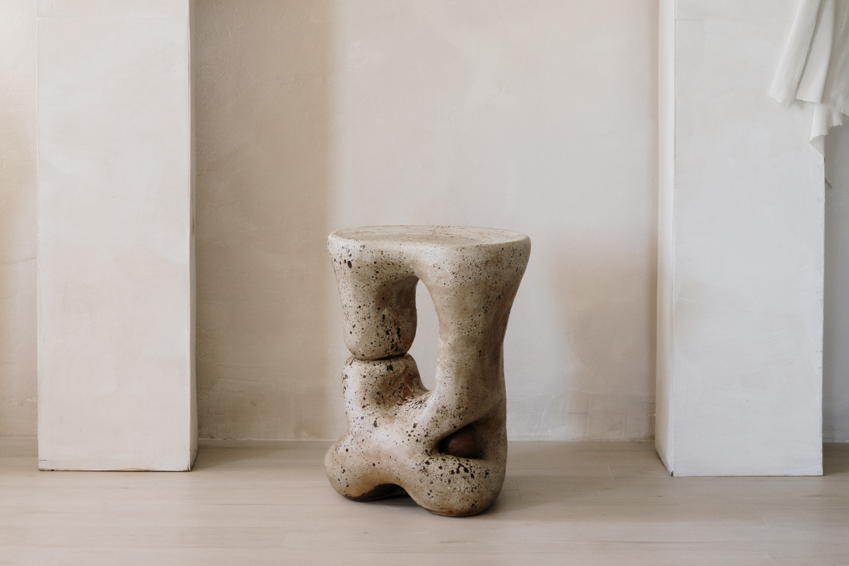 Winter Wood Side Table