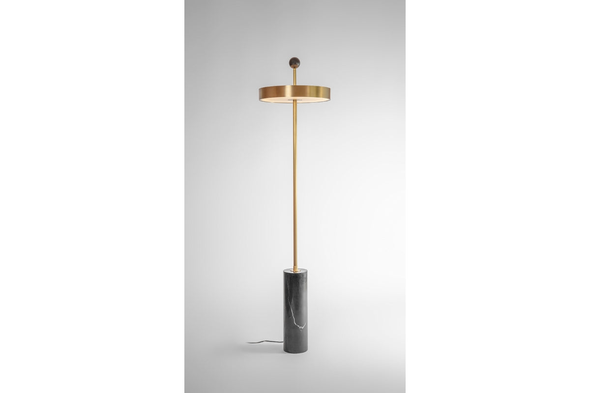Disc and Ball Floor Lamp