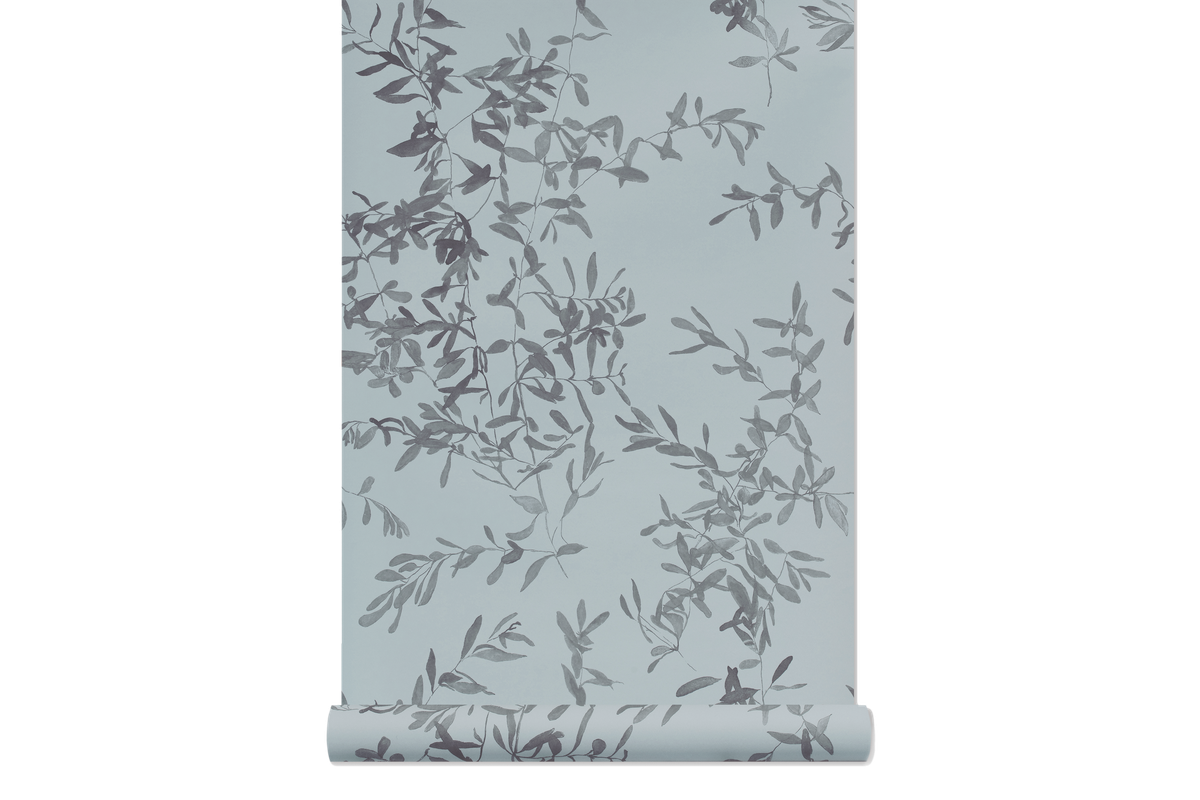 Olives in Sage - Wallcovering