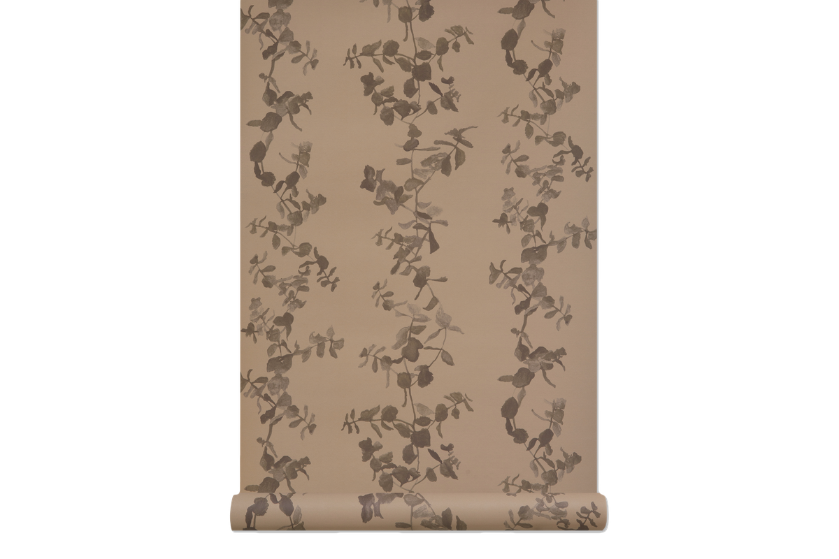 Succulents in Cognac - Wallcovering