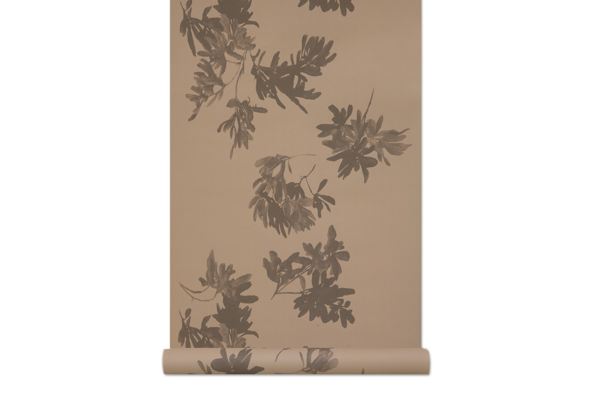 Pittosporum in Cognac - Wallcovering