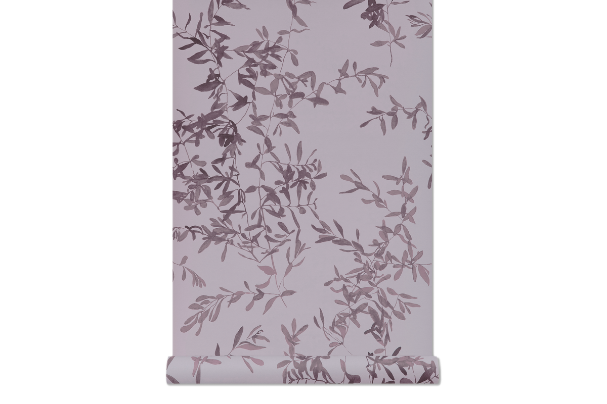 Olives in Lavender - Wallcovering