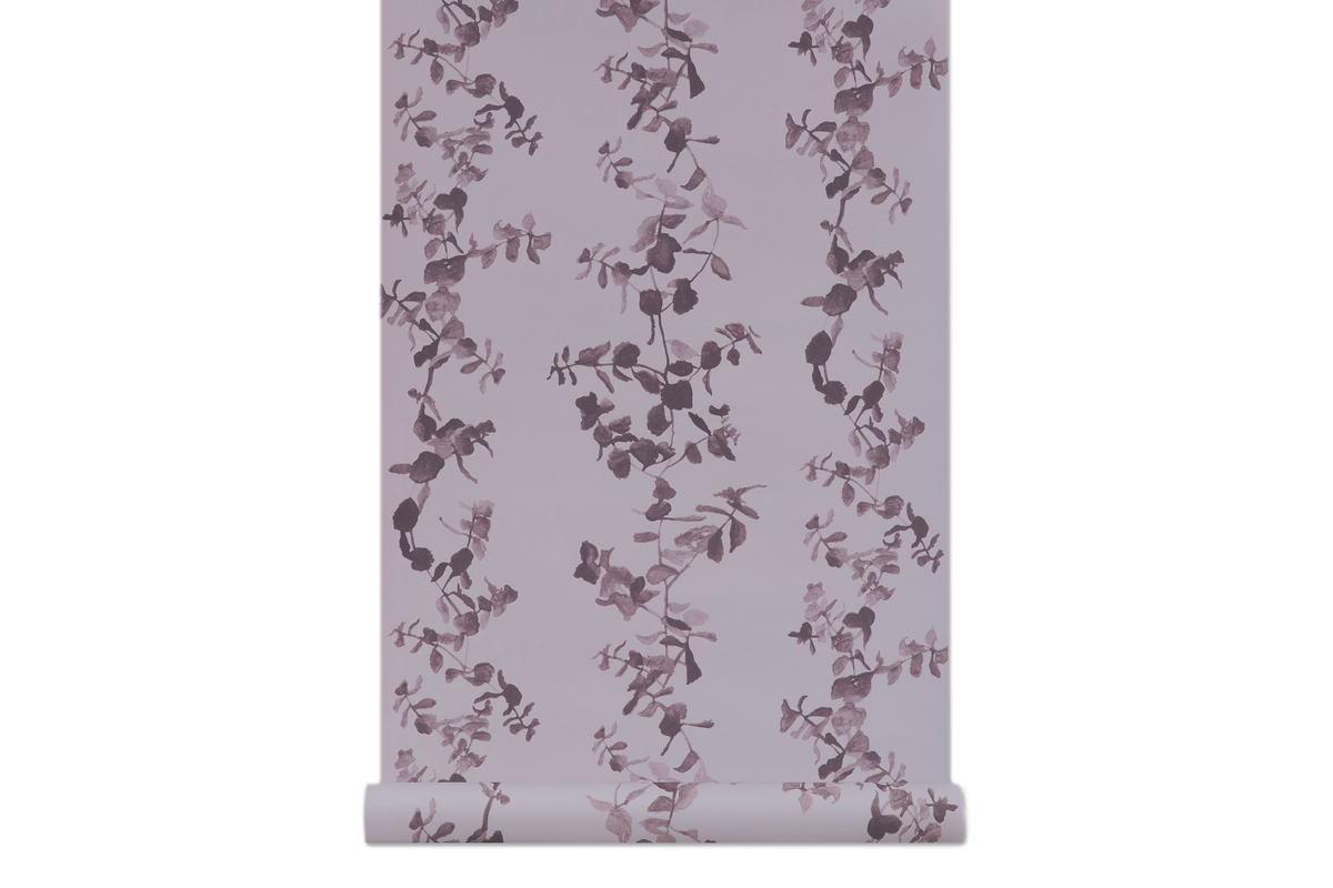 Succulents in Lavender - Wallcovering