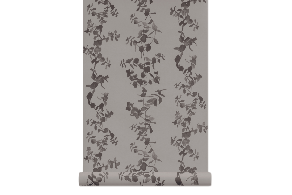 Succulents in Mushroom - Wallcovering