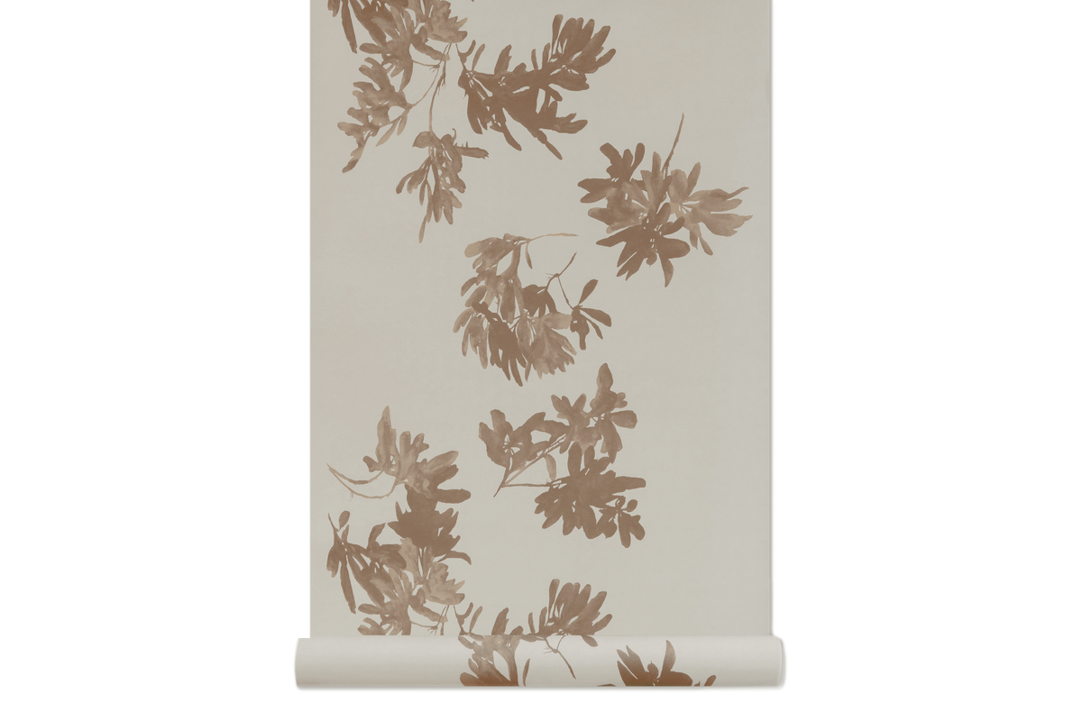 Pittosporum in Wheat - Wallcovering