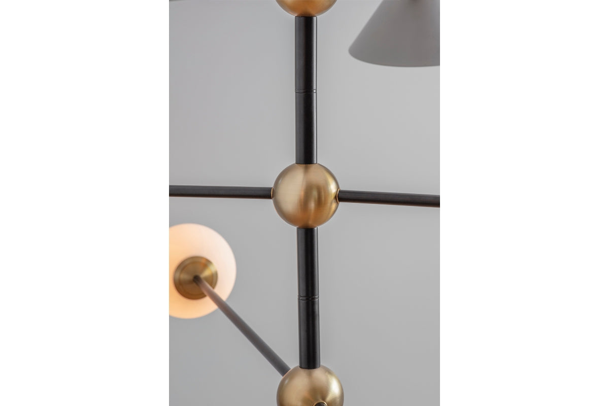 Ball and Shade Chandelier