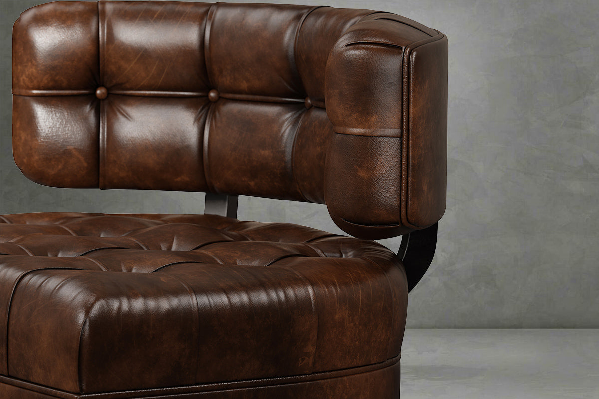 Theo Arm Chair (Deep-Tufted)