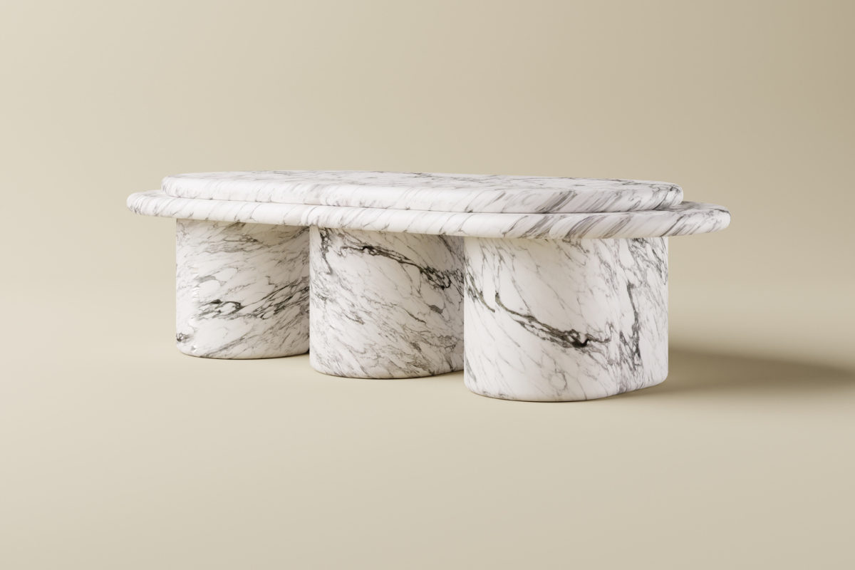 Element Coffee Table (Three Leg - Marble)