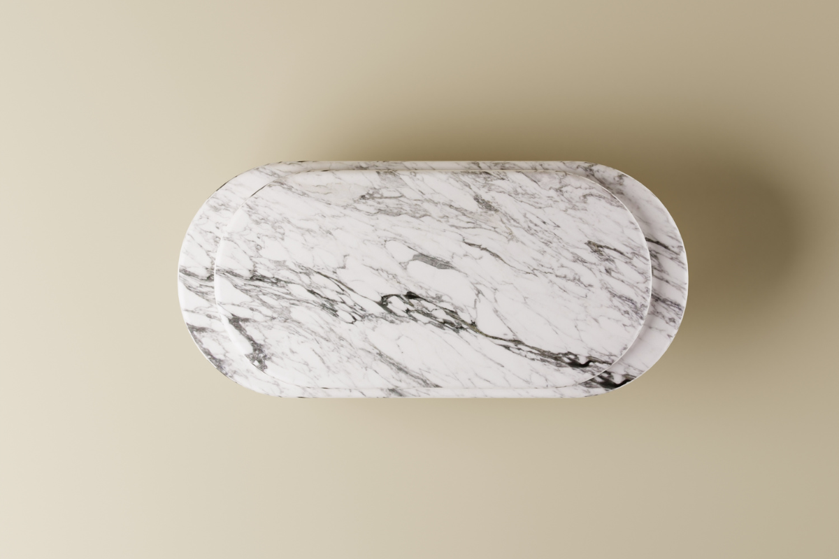 Element Coffee Table (Three Leg - Marble)