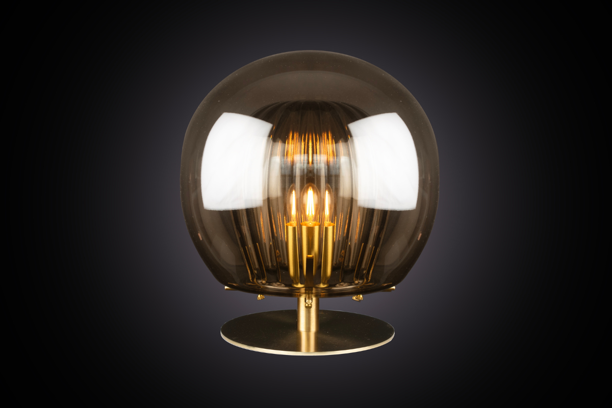 Pleated Crystal Table Lamp
