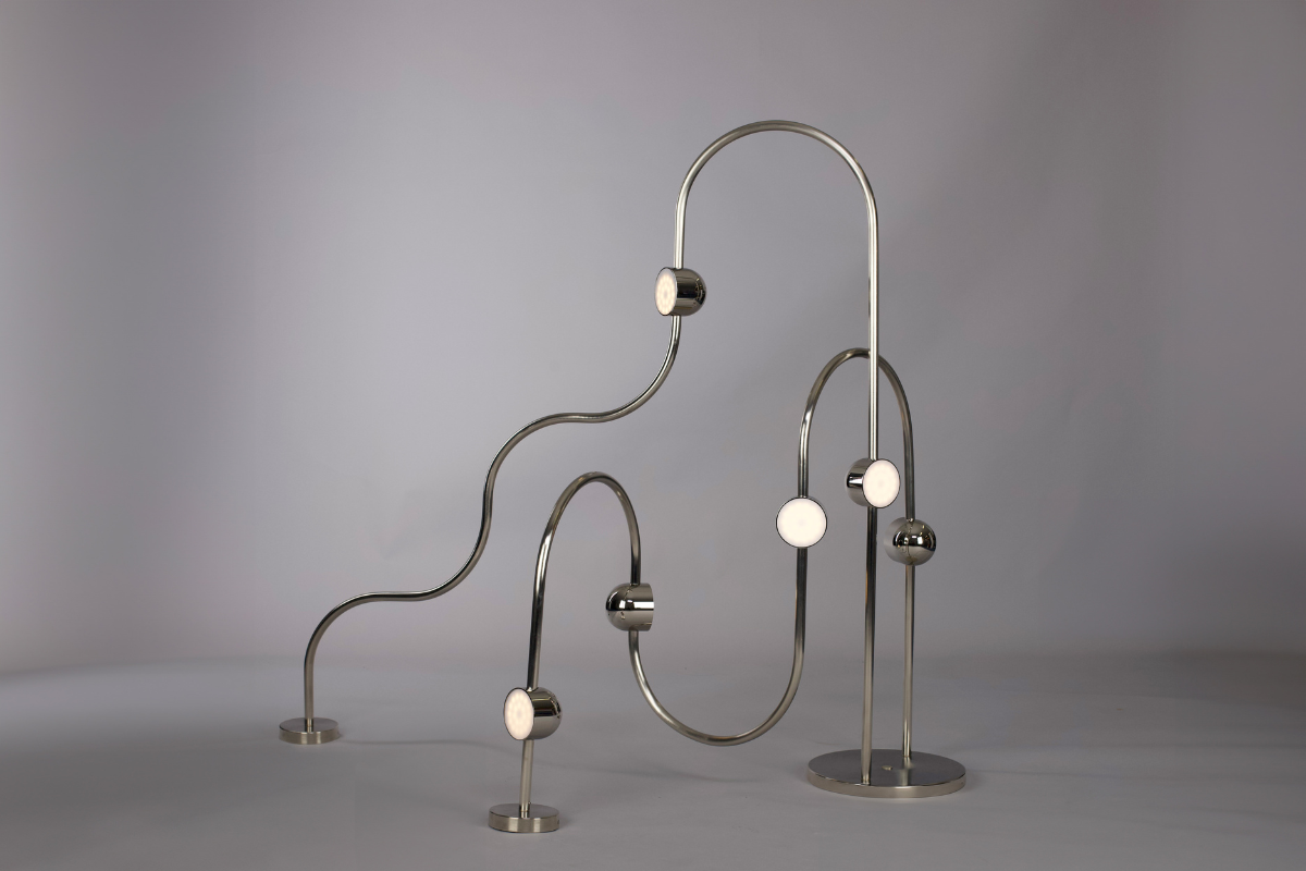 Dia Curved Floor Lamp