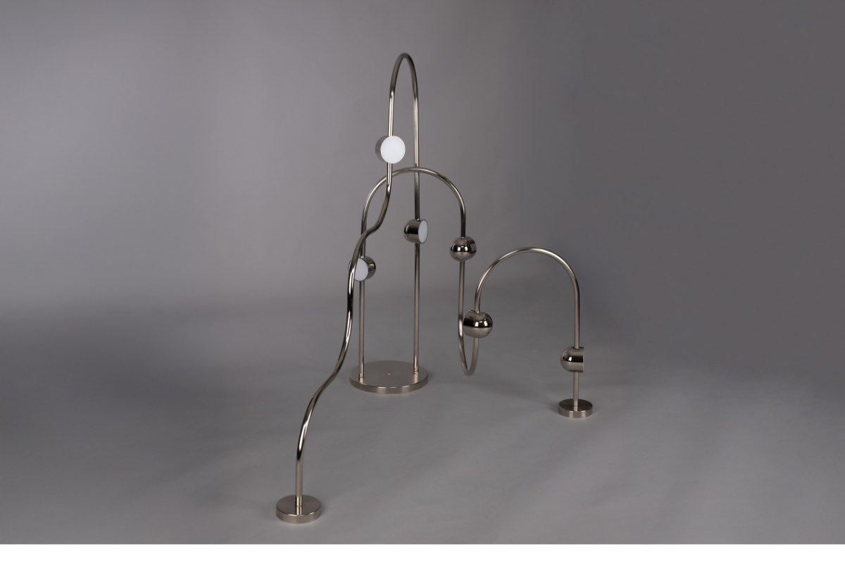 Dia Curved Floor Lamp