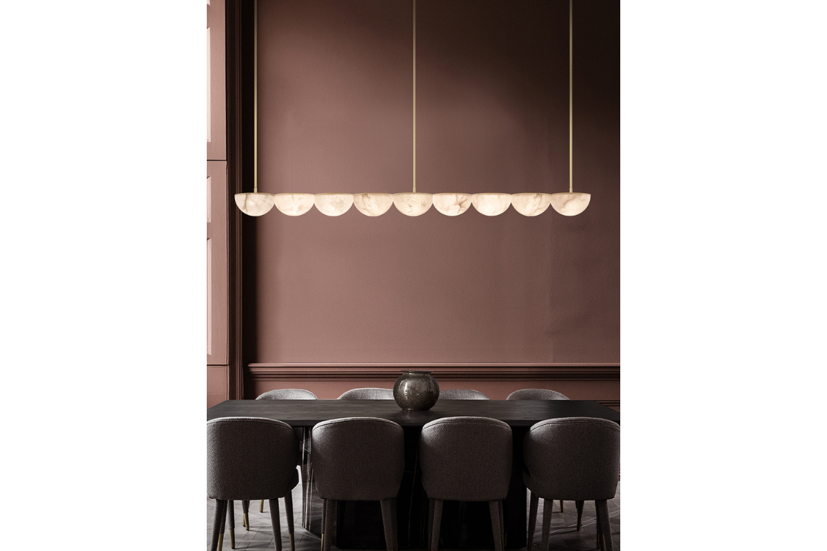 Hemisphere Linear Chandelier